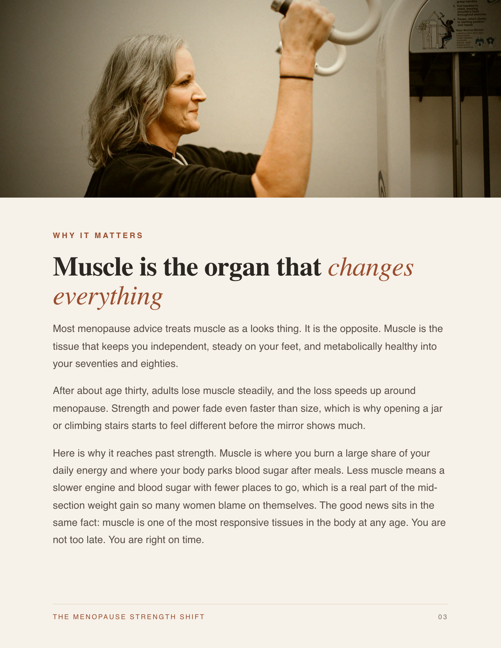 Inside page: why muscle is the organ that changes everything